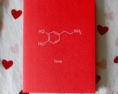 Love (dopamine) Chemistry card, Nerd Card