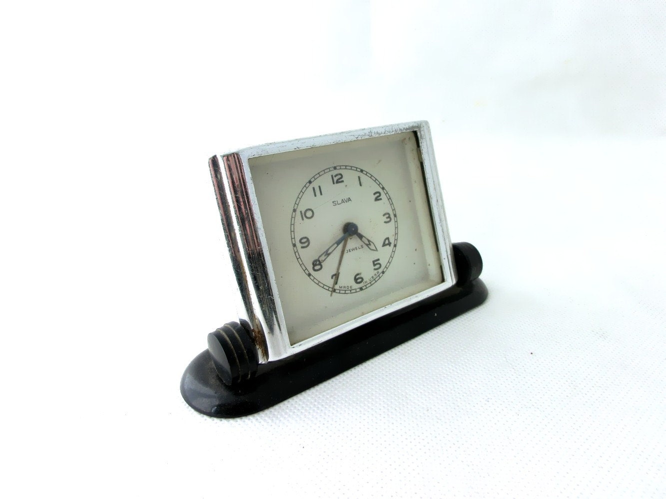 Vintage alarm clock Slava made in Russia 60s