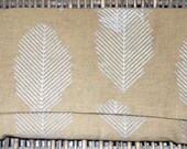 Summer Clutch - Leaf Print Linen