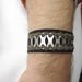 Personalized Bicycle Chain Bracelet, Recycled Bicycle Jewelry, Leather Cuff, Sports Jewelry, Bicycle Jewelry