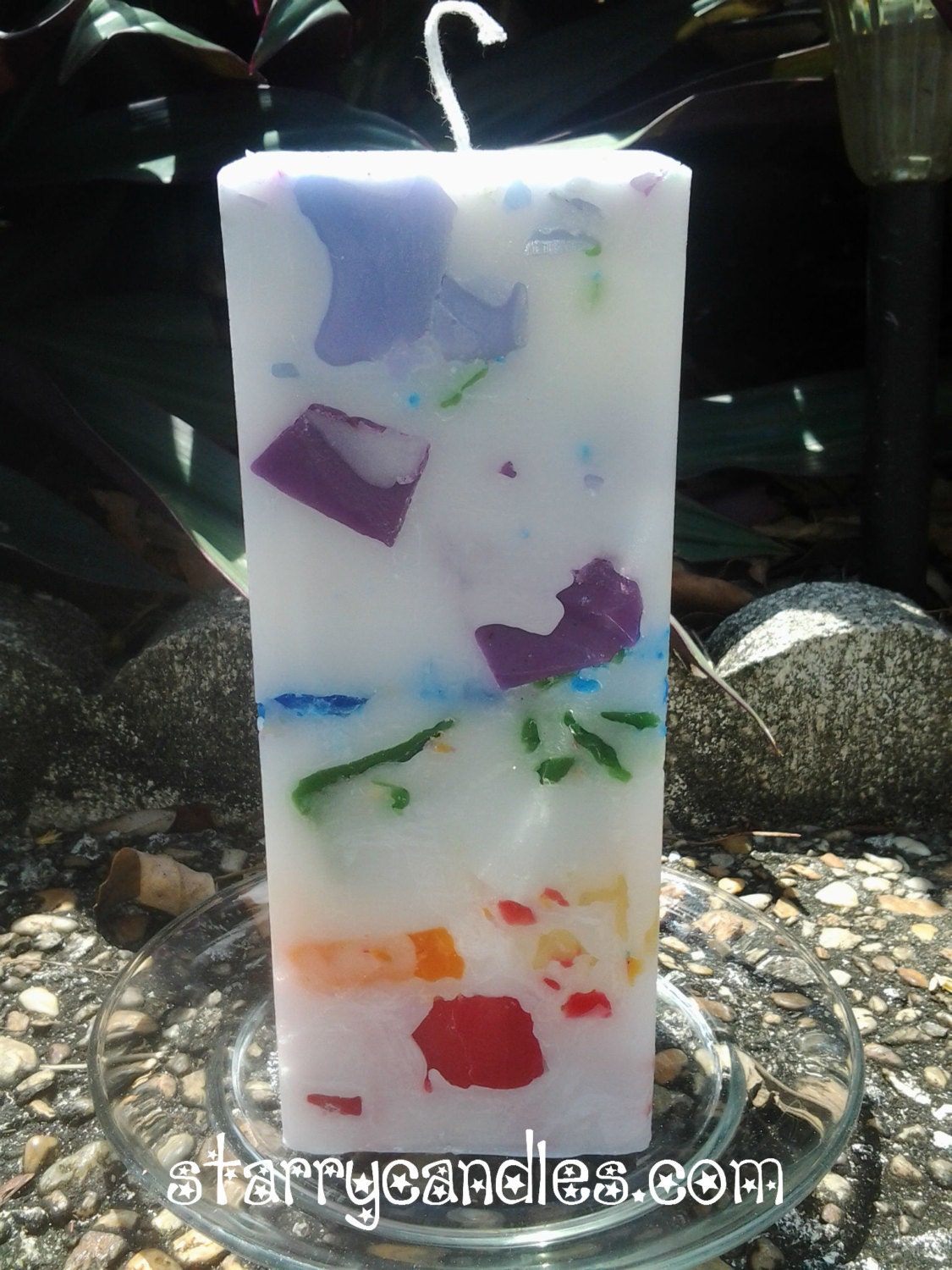 XXL Organized Chaos Chakra Candle - Reiki Infused with Gemstones - Phoenix Candles