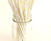 SALE-YELLOW Star Straws- cake pop sticks- party straws- with printable flags-25 count Il_170x135