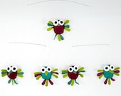 Mobile Hummingbirds - Pulm color and blue green - Free tracking shipping - Ready to ship