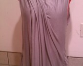 TMD: grey asymetrical cardigan,hooded sleeveless vest or with sleeves high fashion, urban edgy sm m l xl xxl