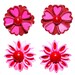 Perfect Mom & Daughter Gift - Mod 60s Flower Earrings - 2 pairs