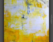 Lemonade ... Original Urban Abstract Texture Painting by ABSTRACTSbySabina