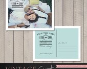 Save the Date Postcard (Printable) by Vintage Sweet