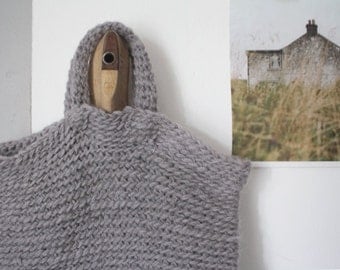 ThE FisHErmAN  BAG // Vintage Knit bag // Market bag // Storage bag