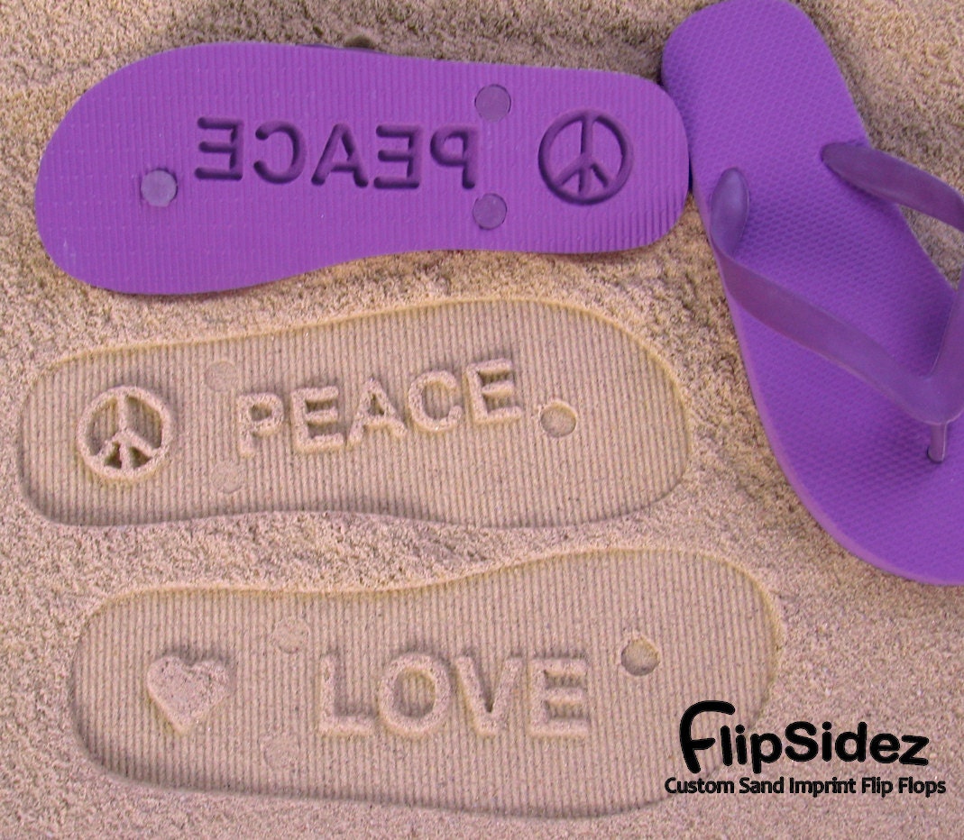 Custom Flip Flops. Personalize With Your Sand Imprint Design or Logo. No Minimum Order Quantity