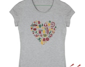 Lithuania In My Heart Tshirt - Lithuanian souvenir - gift idea for Women / Woman