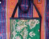 Vintage Hand Sewn/Embroidered Sequinced Indian Cross-Body Bag