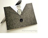 Men's Suit and Tie Greeting Card for Him, Happy Father's Day Card, Dapper, Mad Men, Birthday, Business Guys