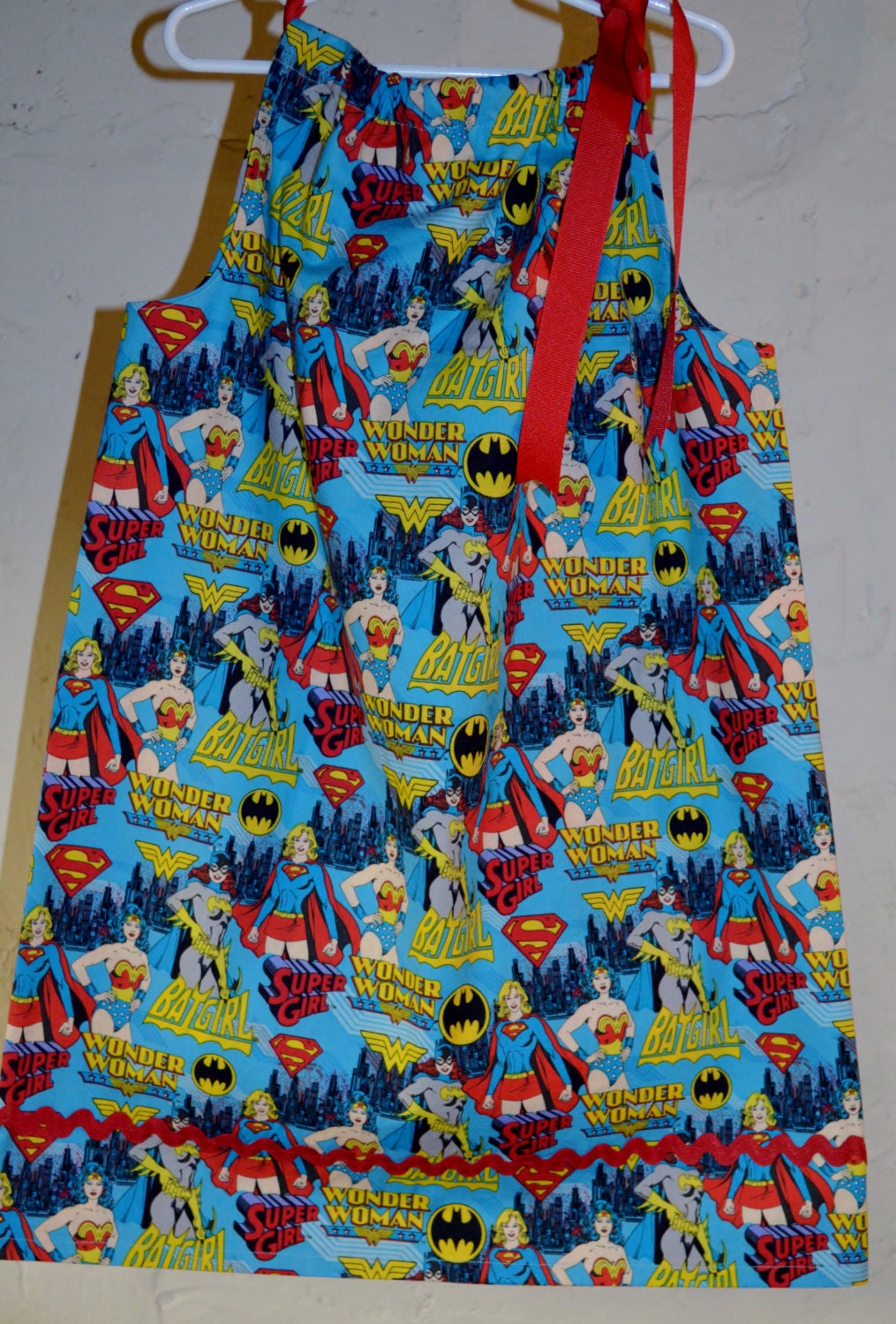 Super Girl Dress, Pillowcase dress Wonder Woman, Bat Girl