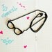 I LOVE GEEKS - Geek/Hipster Glasses Necklace for all you geek lovers out there