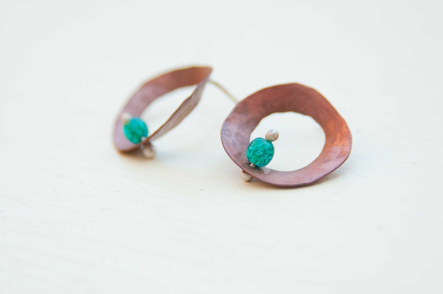 Tribal simple earrings -  Handcrafted jewelry