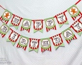 Christmas Sweet Shoppe Birthday Party - DIY PRINTABLE Happy Birthday Banner - Instant Download - design by venspaperie - PS8001CA1e