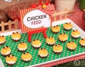 Farm Barn Yard Birthday Party - DIY PRINTABLE BLANK Food Label - Instant Download - PS809CA1f