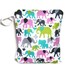 Elephants wet bag waterproof cloth diaper zipper medium swim bathing suit pool beach pink green gray teal