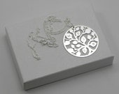 Family Tree Necklace - Personalized - Sterling Silver