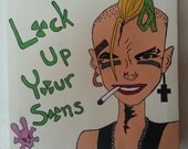 Hand-painted "Tank Girl" on Canvas