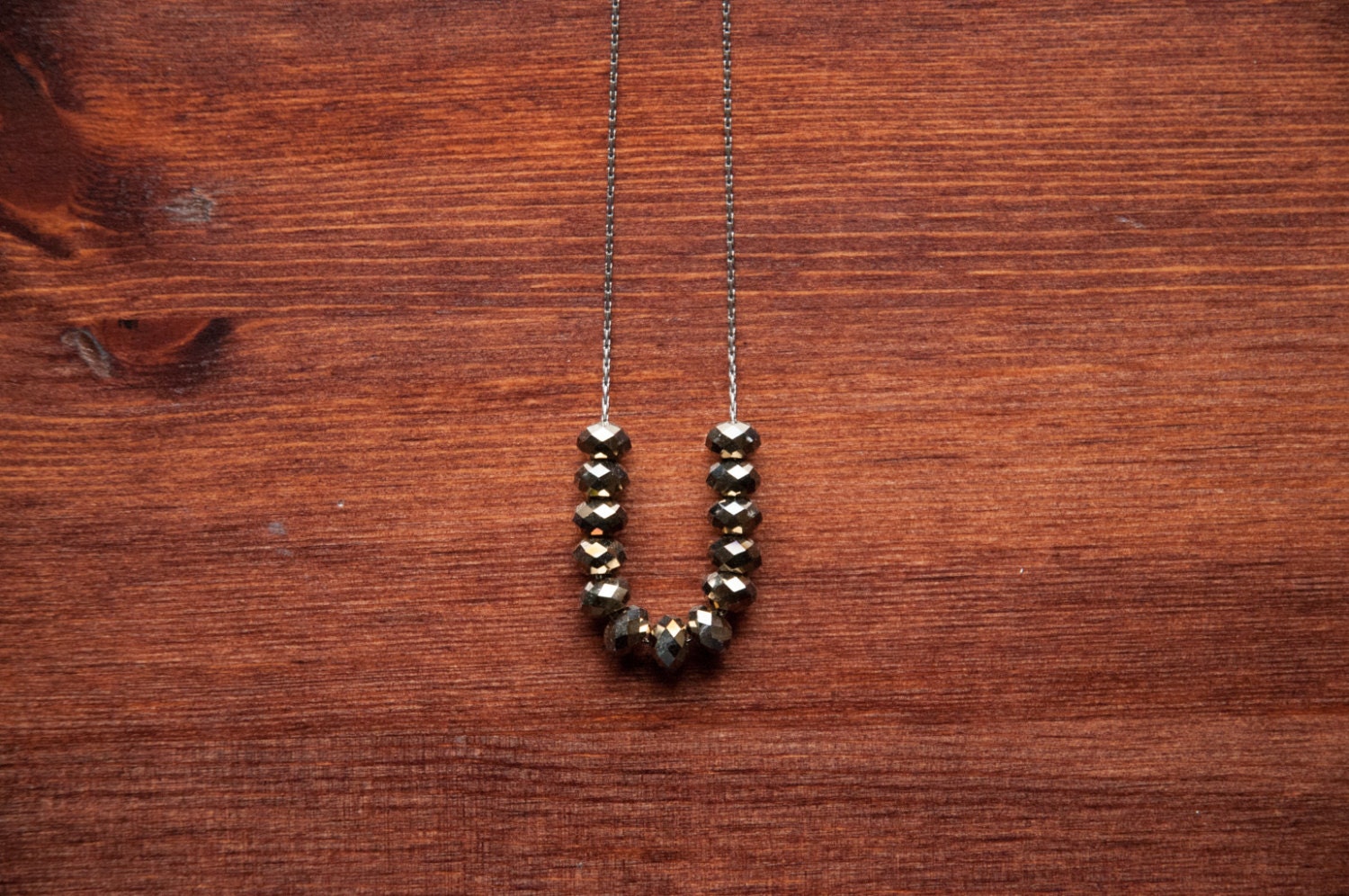 RESERVED for Rachelle:  Dark 'n Sparkly Necklace - Gunmetal and Swarovski Crystal - Metallic