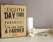 And God Made A Farmer // Wood Plaque For DAD and GRANDPA - RaisingSeedlings