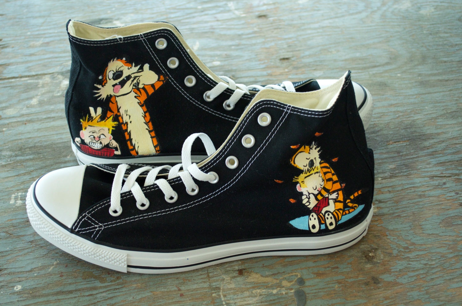 Calvin and Hobbes Design and Shoes (of your choice)