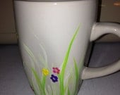 May Flowers Spring Floral Hand Painted Coffee or Tea Mug