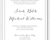 Wedding Invitation Set - Caps and Calligraphy