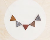 Heavy Metals - Large Wooden Bunting Necklace