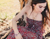 large purple stone necklace // Bohemian Fox Collection