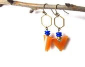 blue bohemian arrow earrings // Bohemian Fox Collection