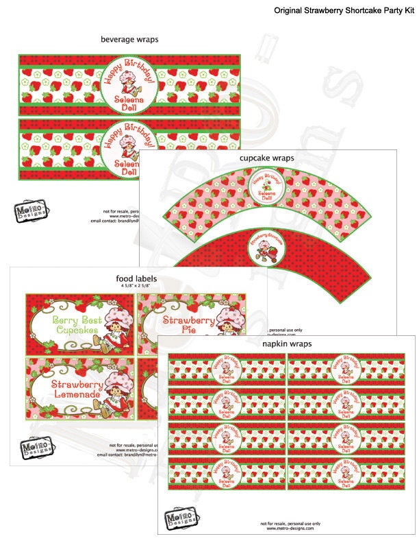Original Strawberry Shortcake - Deluxe Party Kit Il_170x135
