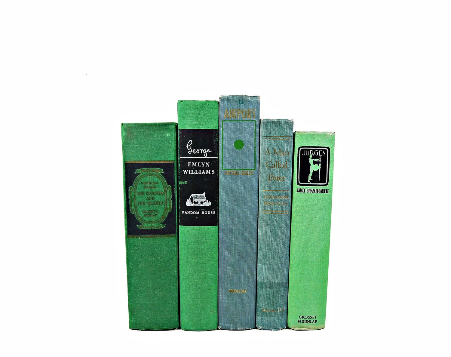 OCEAN SHABBY CHIC Green BLue Decorative Books, Book Collection, Wedding Decor, Photography, Book Decor, Home Decor,Shabby Chic,