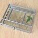 Vintage Glass, Trinket Box w/ leaded edges & hinged lid w/ pressed flowers