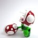Piranha Plant earrings inspired from Mario Brothers