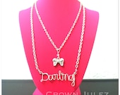 Darling style Personalized name/word necklace