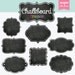 8 Chalkboard Frames Clipart - For Personal and Commercial Use