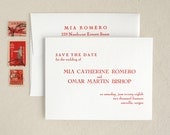 Letterpress Save the Dates - Modern Unique Typography - Engraver - 25