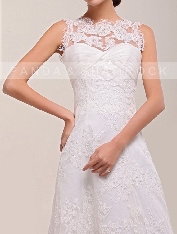 Haven/women clothing/wedding gown/sweetheart neckline/train/A Line Style/lace/custom made/beading/13029