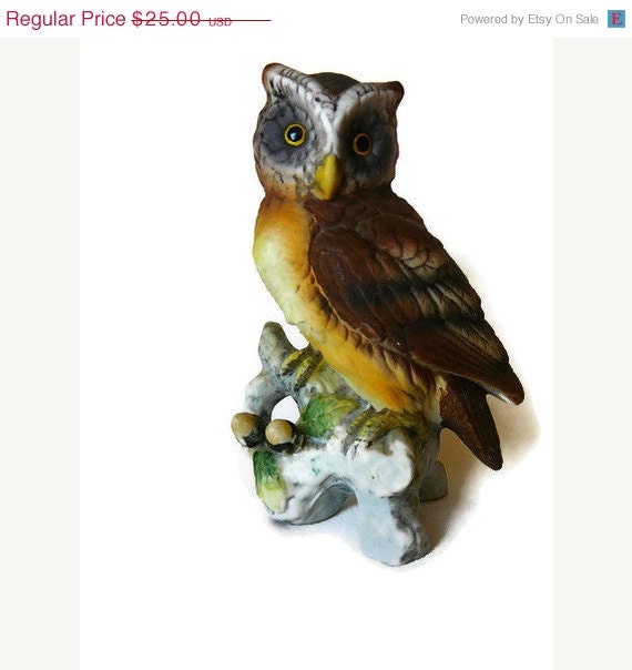 ON SALE 30% OFF Lefton Owl Figurine