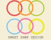 Circles Borders, Frames Clip Art Clipart - Personal and Commercial Use - N02B Il_170x135