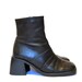 Vintage Retro 90's Grunge Gothic Platform Raver Leather Ankle Boots Woman's UK 8