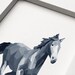 Running Horse 2, Geometric, Minimal, Animal Print, Wild Horse, Original illustration, Art, A4, A3, A6, A5
