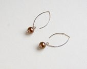 Candy drop earrings (choose your color) - sterling silver v hoop earwires - gemstone dangle - summer jewelry - comet