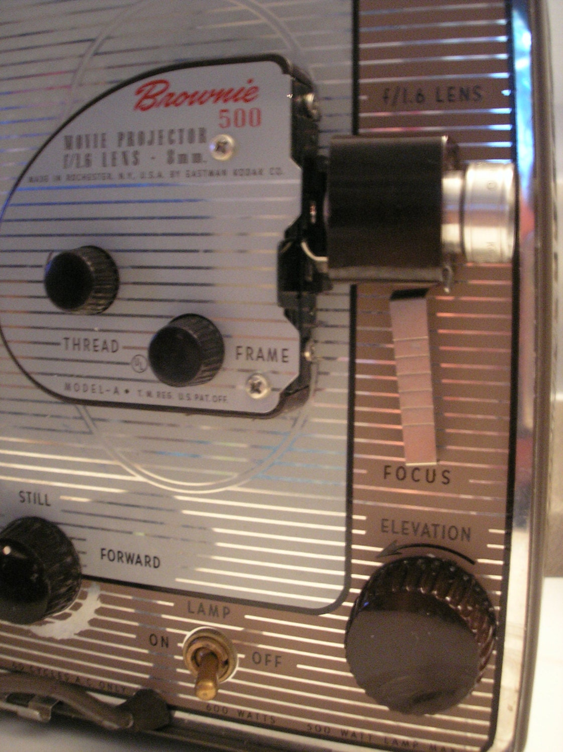 1950's - 1960's Kodak 500 Brownie 8mm Film Projector