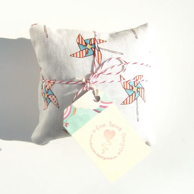 Lavender Pillows Set Of Two Pinwheel Wind, Fresh Lavender Bag Sachet Gift, Mothers Day