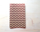 Notebook: Jotter, Journal, Writing Notebook, Geometric, Chevrons, Orange, Red, Fun, Journal, Gift, Unique, Blank Journal