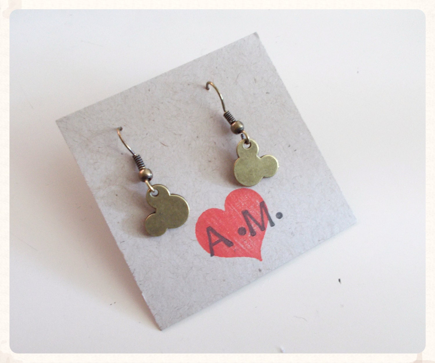 Mini Mouse Bronze Earrings