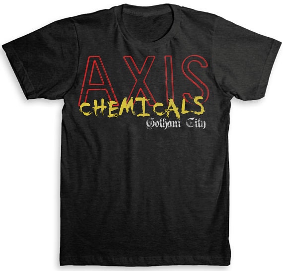 Batman T Shirt - 1989 AXIS Chemicals Gotham City - Tri-Blend Vintage Fashion - Graphic Tees for Men & Women